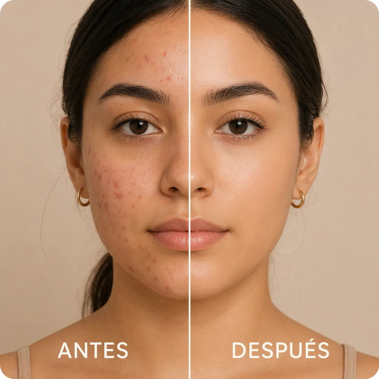 Skynbiotic combina probióticos + colágeno + ácido hialurónico para combatir marcas, brotes y manchas de tu piel.